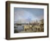 Entrance to the Grand Canal from the Molo, Venice, 1742-44-Canaletto Canal-Framed Art Print