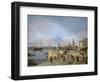 Entrance to the Grand Canal from the Molo, Venice, 1742-44-Canaletto Canal-Framed Art Print