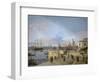 Entrance to the Grand Canal from the Molo, Venice, 1742-44-Canaletto Canal-Framed Art Print