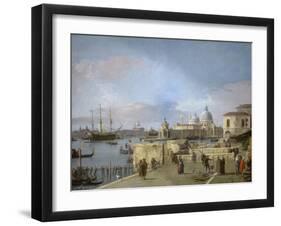 Entrance to the Grand Canal from the Molo, Venice, 1742-44-Canaletto Canal-Framed Art Print