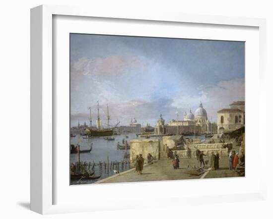 Entrance to the Grand Canal from the Molo, Venice, 1742-44-Canaletto Canal-Framed Art Print