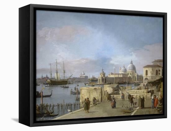 Entrance to the Grand Canal from the Molo, Venice, 1742-44-Canaletto Canal-Framed Stretched Canvas