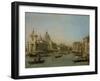 Entrance to the Grand Canal Near the Punta Della Dogana and Santa Maria Della Salute-Canaletto-Framed Art Print