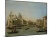 Entrance to the Grand Canal Near the Punta Della Dogana and Santa Maria Della Salute-Canaletto-Mounted Art Print