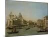 Entrance to the Grand Canal Near the Punta Della Dogana and Santa Maria Della Salute-Canaletto-Mounted Art Print