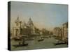 Entrance to the Grand Canal Near the Punta Della Dogana and Santa Maria Della Salute-Canaletto-Stretched Canvas