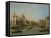 Entrance to the Grand Canal Near the Punta Della Dogana and Santa Maria Della Salute-Canaletto-Framed Stretched Canvas