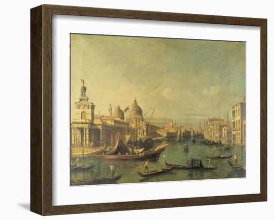 Entrance to the Grand Canal, Venice by Bernardo Bellotto-Bernardo Bellotto-Framed Giclee Print