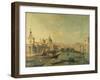 Entrance to the Grand Canal, Venice by Bernardo Bellotto-Bernardo Bellotto-Framed Giclee Print