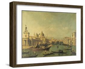 Entrance to the Grand Canal, Venice by Bernardo Bellotto-Bernardo Bellotto-Framed Giclee Print