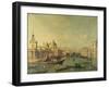 Entrance to the Grand Canal, Venice by Bernardo Bellotto-Bernardo Bellotto-Framed Giclee Print