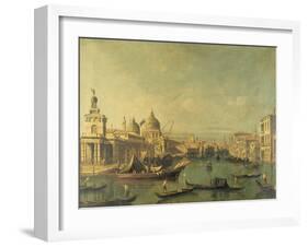 Entrance to the Grand Canal, Venice by Bernardo Bellotto-Bernardo Bellotto-Framed Giclee Print