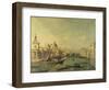 Entrance to the Grand Canal, Venice by Bernardo Bellotto-Bernardo Bellotto-Framed Giclee Print