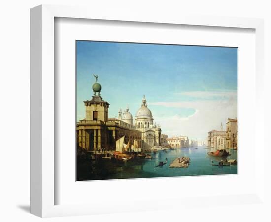 Entrance to the Grand Canal, Venice, with the Church of Santa Maria Della Salute-Jules Romain Youant-Framed Giclee Print