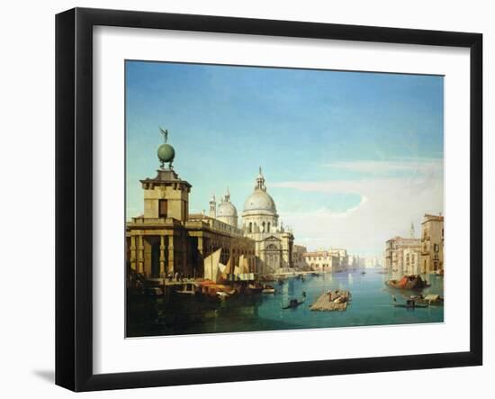 Entrance to the Grand Canal, Venice, with the Church of Santa Maria Della Salute-Jules Romain Youant-Framed Giclee Print