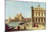 Entrance to the Grand Canal, Venice, with the Piazzetta and the Church of Santa Maria Della Salute-Canaletto-Mounted Giclee Print