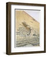 Entrance to the Great Pyramid, Egypt, 19th Century-Richard Phene Spiers-Framed Giclee Print