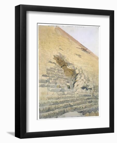 Entrance to the Great Pyramid, Egypt, 19th Century-Richard Phene Spiers-Framed Giclee Print