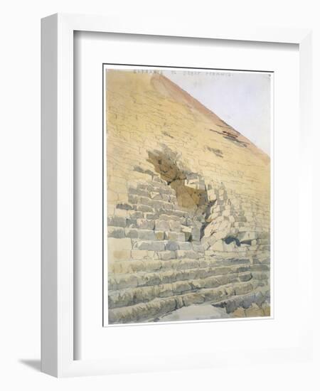 Entrance to the Great Pyramid, Egypt, 19th Century-Richard Phene Spiers-Framed Giclee Print