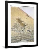 Entrance to the Great Pyramid, Egypt, 19th Century-Richard Phene Spiers-Framed Giclee Print