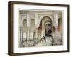 Entrance to the Hall of the Two Sisters, from "Sketches and Drawings of the Alhambra," 1835-John Frederick Lewis-Framed Giclee Print