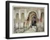 Entrance to the Hall of the Two Sisters, from "Sketches and Drawings of the Alhambra," 1835-John Frederick Lewis-Framed Giclee Print