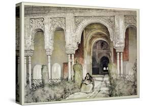 Entrance to the Hall of the Two Sisters, from "Sketches and Drawings of the Alhambra," 1835-John Frederick Lewis-Stretched Canvas