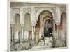 Entrance to the Hall of the Two Sisters, from "Sketches and Drawings of the Alhambra," 1835-John Frederick Lewis-Stretched Canvas