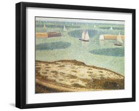 Entrance to the Harbor, 1888-Georges Seurat-Framed Giclee Print