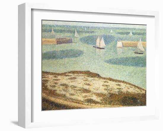 Entrance to the Harbor, 1888-Georges Seurat-Framed Giclee Print