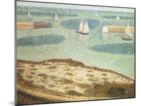 Entrance to the Harbor, 1888-Georges Seurat-Mounted Giclee Print