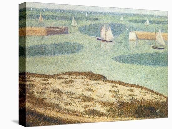 Entrance to the Harbor, 1888-Georges Seurat-Stretched Canvas