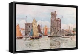 Entrance to the Harbor, La Rochelle-Herbert Menzies Marshall-Framed Stretched Canvas