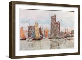 Entrance to the Harbor, La Rochelle-Herbert Menzies Marshall-Framed Giclee Print