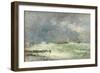 Entrance to the Harbour at Le Havre in Stormy Weather, 1895-Eugène Boudin-Framed Giclee Print