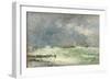 Entrance to the Harbour at Le Havre in Stormy Weather, 1895-Eugène Boudin-Framed Giclee Print