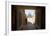 Entrance to the Jain Swaminarayan Temple, Gondal, Gujarat, India, Asia-Annie Owen-Framed Photographic Print