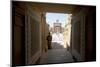 Entrance to the Jain Swaminarayan Temple, Gondal, Gujarat, India, Asia-Annie Owen-Mounted Photographic Print