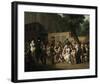 Entrance to the Jardin Turc, 1812-Louis Leopold Boilly-Framed Premium Giclee Print