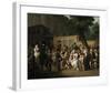 Entrance to the Jardin Turc, 1812-Louis Leopold Boilly-Framed Premium Giclee Print
