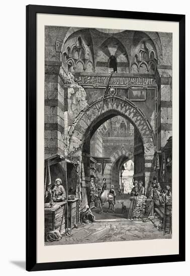 Entrance to the Khan El-Khalil, Egypt, 1879-null-Framed Giclee Print