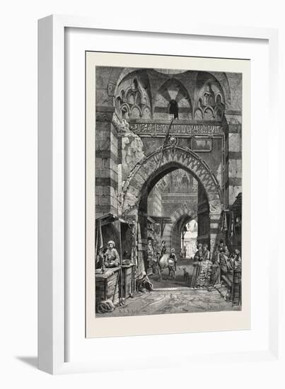 Entrance to the Khan El-Khalil, Egypt, 1879-null-Framed Giclee Print