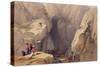 Entrance to the Kojak Pass from Parush, from Sketches in Afghaunistan-James Atkinson-Stretched Canvas