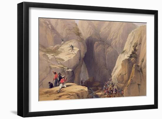 Entrance to the Kojak Pass from Parush, from Sketches in Afghaunistan-James Atkinson-Framed Giclee Print