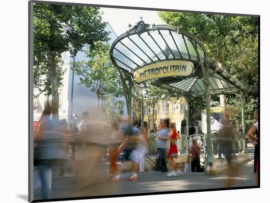Entrance to the Metro at Abbesses, Montmartre, Paris, France-Jean Brooks-Mounted Photographic Print