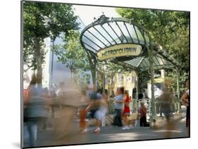 Entrance to the Metro at Abbesses, Montmartre, Paris, France-Jean Brooks-Mounted Photographic Print