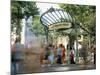 Entrance to the Metro at Abbesses, Montmartre, Paris, France-Jean Brooks-Mounted Photographic Print