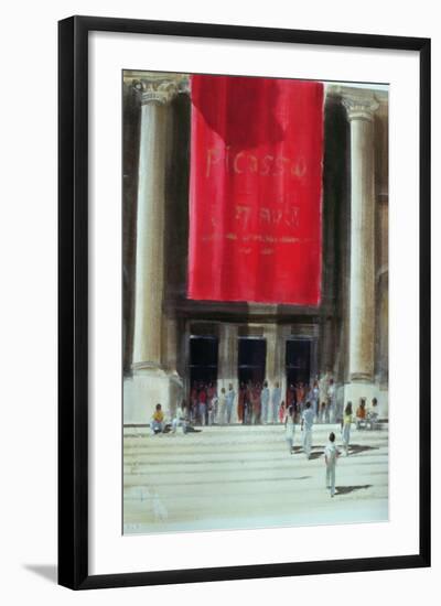 Entrance to the Metropolitan Museum, New York City, 1990-Lincoln Seligman-Framed Giclee Print