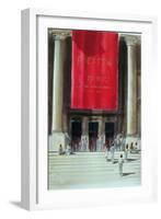 Entrance to the Metropolitan Museum, New York City, 1990-Lincoln Seligman-Framed Giclee Print