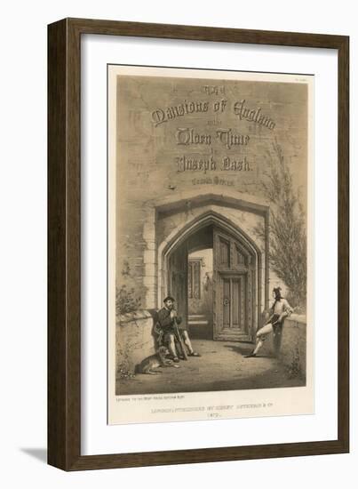 Entrance to the Moat House, Ightham, Kent-Joseph Nash-Framed Giclee Print